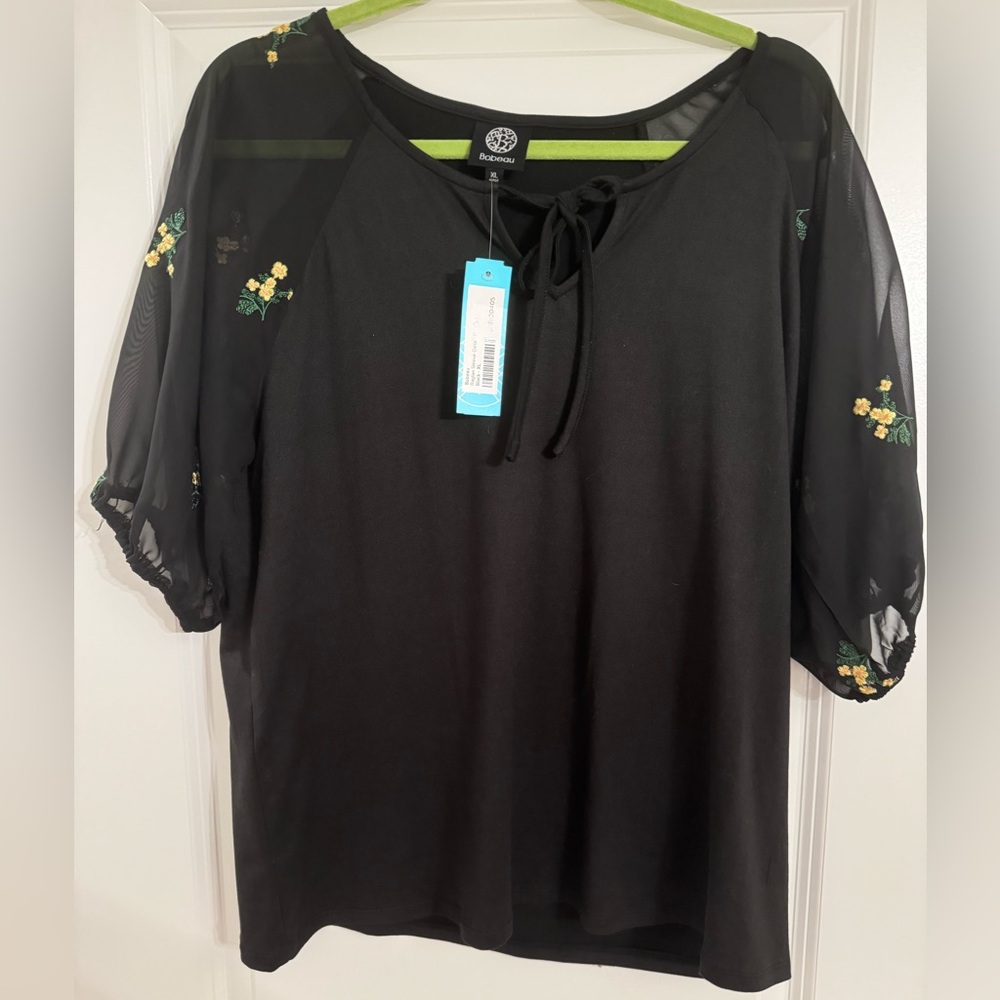 NWT Stitch Fix Bobeau Black Shirt